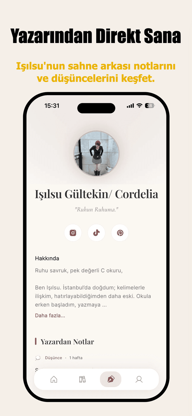 Yazar Profili — Işılsu Gültekin